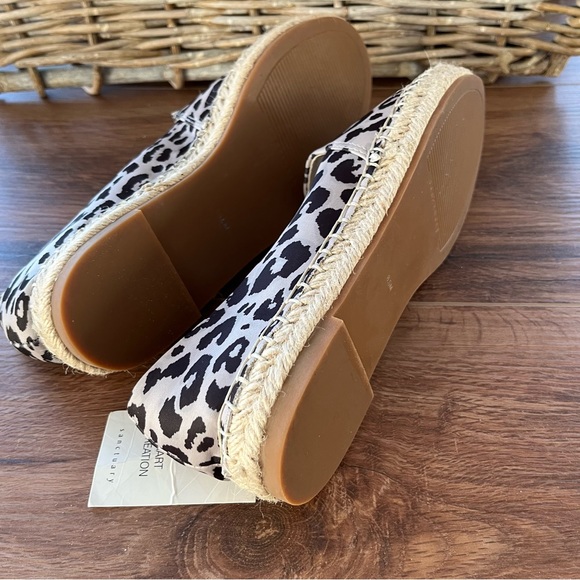 Sanctuary Havana womens leather slip on espadrille animal print shoes - Picture 5 of 5